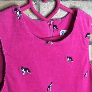 Lilly Pulitzer Corduroy Pink Shift Dress Girls 12